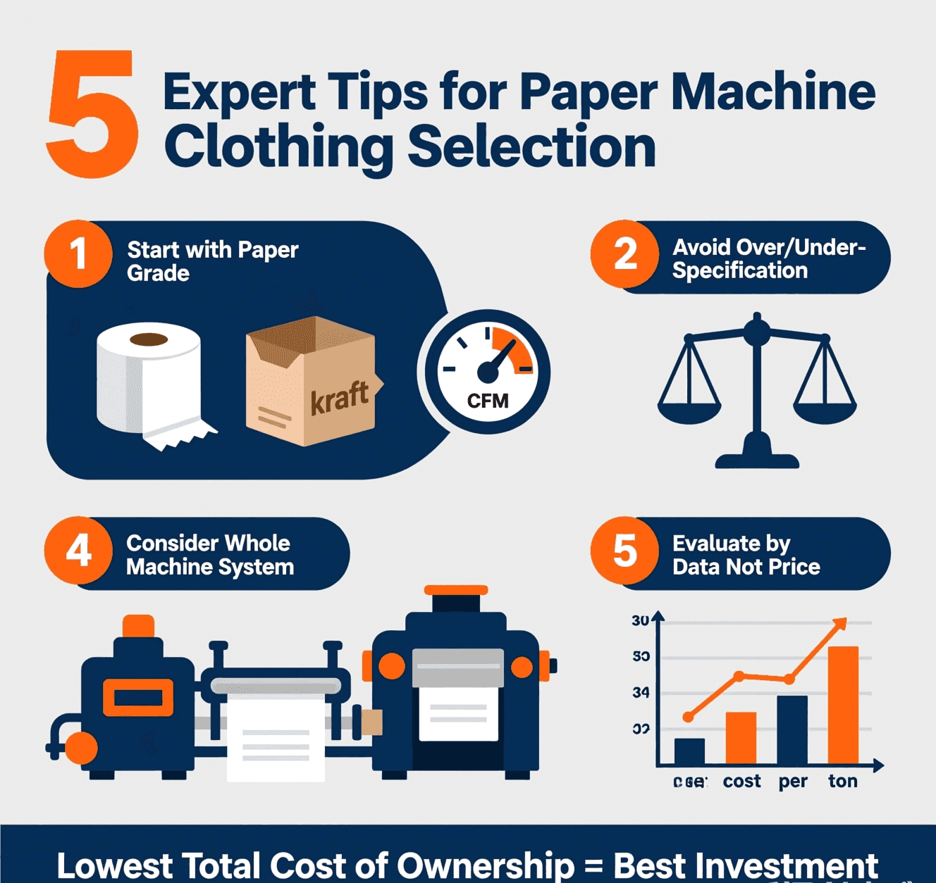 Top 5 Tips for Paper Mill Managers Selecting PMC Fabrics